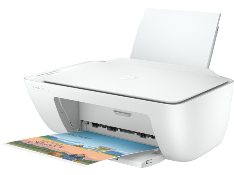 HP DeskJet 2320 Series All-in-One (OOV White) Left facing