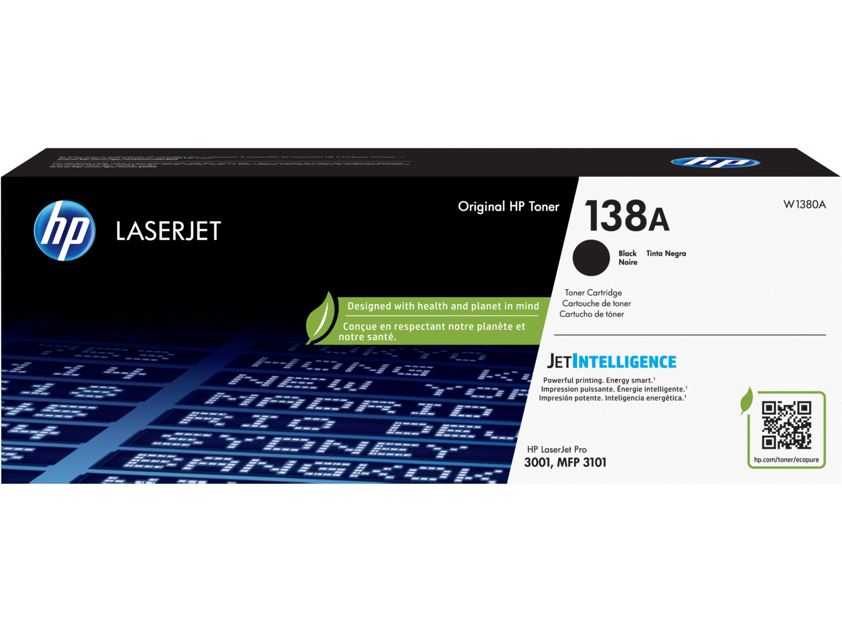 HP 138A Black Original LaserJet Toner Cartridge, Average cartridge yields 1,500 - Bild 1 von 6