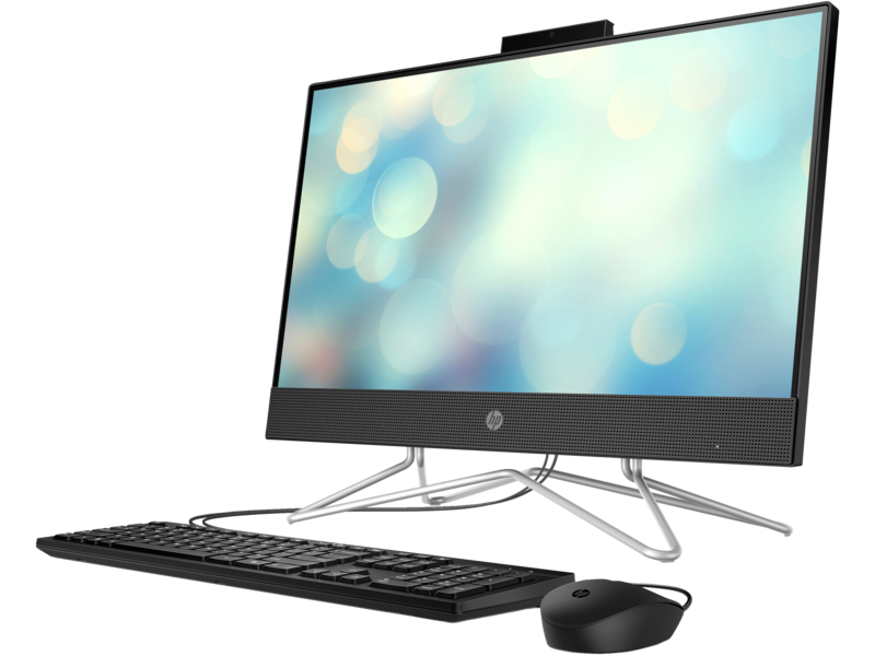 20C1 - HP OPP All in One 22-inch Desktop JetBlack FrontLeft