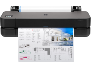 HP DesignJet T210 24-in Printer with 2-year Next Business Day Support, (8AG32H)
