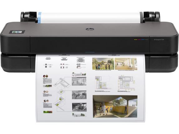 HP DesignJet Large Format Printers, HP DesignJet T230 Large Format Compact Wireless Plotter Printer - 24", with Mobile Printing (5HB07A)