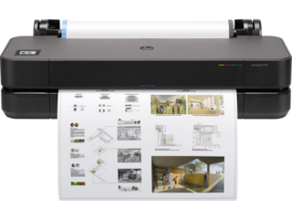 HP DesignJet T230 24-in Printer with 2-year Next Business Day Support, (5HB07H)