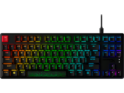 HP 639N9AA HyperX Alloy Origins Core PBT HX Aqua – mechanikus Gaming billentyűzet USA kiosztás