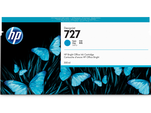Image for HP 727 300-ml Cyan DesignJet Ink Cartridge from HP2BFED