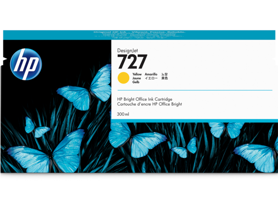 Image for HP 727 300-ml Yellow DesignJet Ink Cartridge from HP2BFED