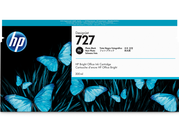 Image for HP 727 300-ml Photo Black DesignJet Ink Cartridge from HP2BFED