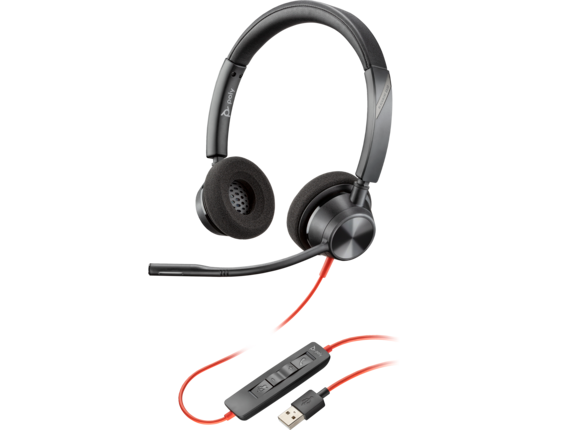 Audio, Poly Blackwire 3320 USB-A Headset