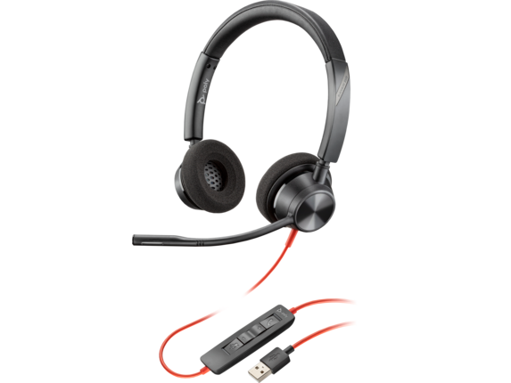 Audio, Poly Blackwire 3320 USB-A Headset