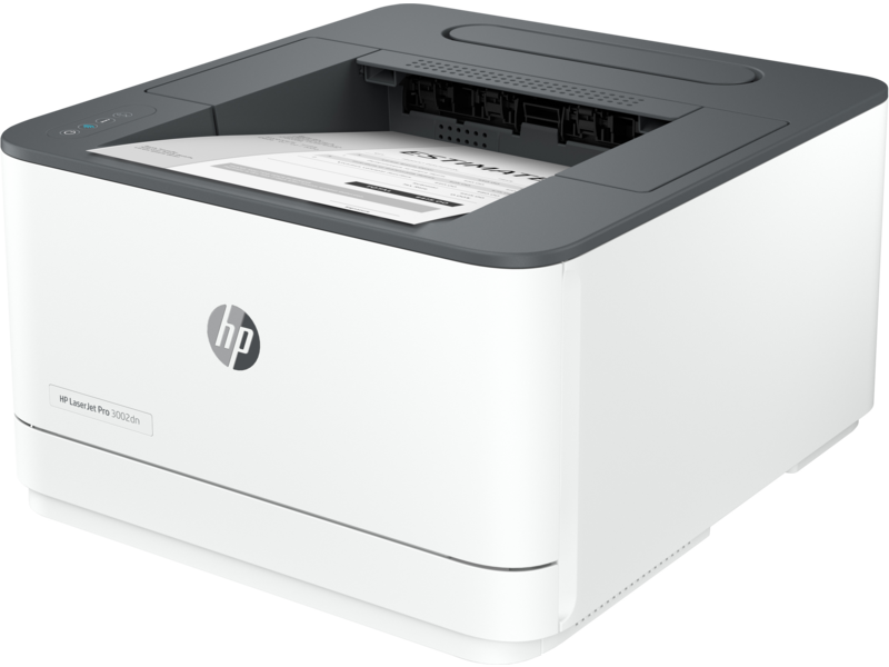 HP LaserJet Pro MFP 3002dn (Medium Basalt) Catalog, Front Left with output
