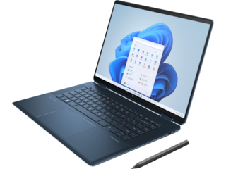 HP Spectre x360 2-in-1 Laptop 16-f2097nr, Windows 11 Home, 16", touch screen, Intel® Core™ i7, 16GB RAM, 2TB SSD, Intel® Arc™ A370M, UHD+, Nocturne blue