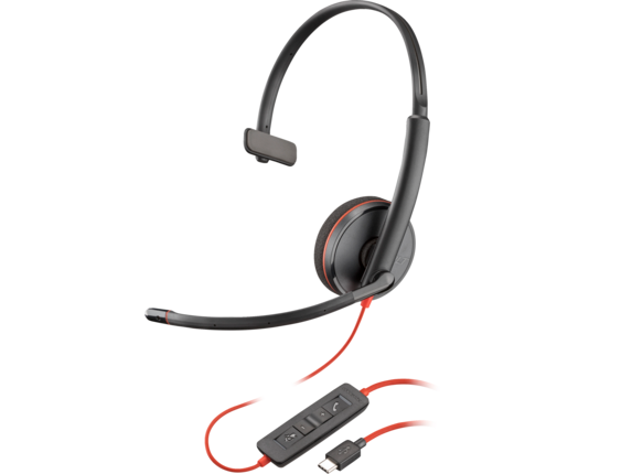 Audio/Multimedia and Communication Devices, Poly Blackwire C3210 USB-C Headset