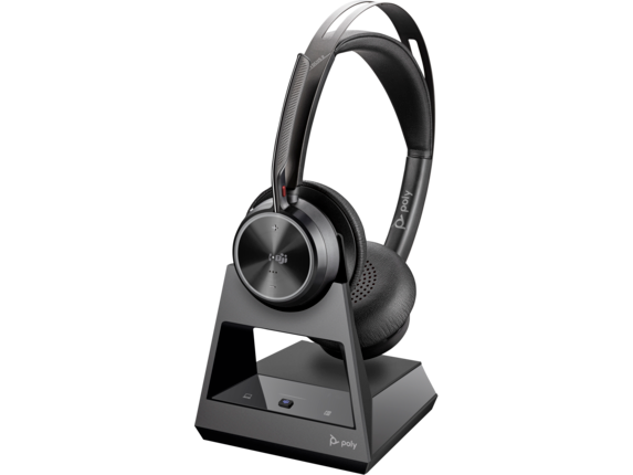 Poly Voyager Focus 2 Microsoft Teams Certified USB-A Headset with charging stand|77Y87AA|HP Poly