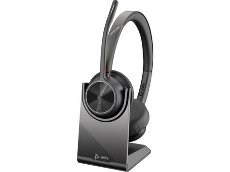 HP 77Z32AA Poly Voyager 4320-M headset Microsoft Teams-tanúsítvánnyal + BT700 hardverkulcs + töltőállvány