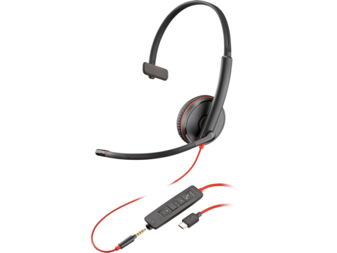 HP 80S05A6 Poly Blackwire C3215 mono headset + hordtáska (csomagban)