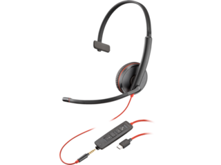 Auriculares Plantronics Blackwire C3225 con micrófono y conexión USB y 3,5  mm – Shopavia