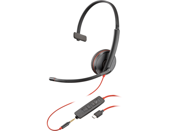 Audio, Poly Blackwire 3215 USB-C Headset