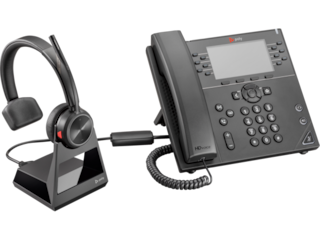 Poly Savi 7210 DECT 6 Mono Headset with connectivity base