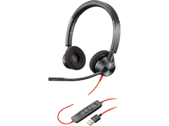 Audio/Multimedia and Communication Devices, Poly Blackwire 3320-M Microsoft Teams Certified USB-A Headset