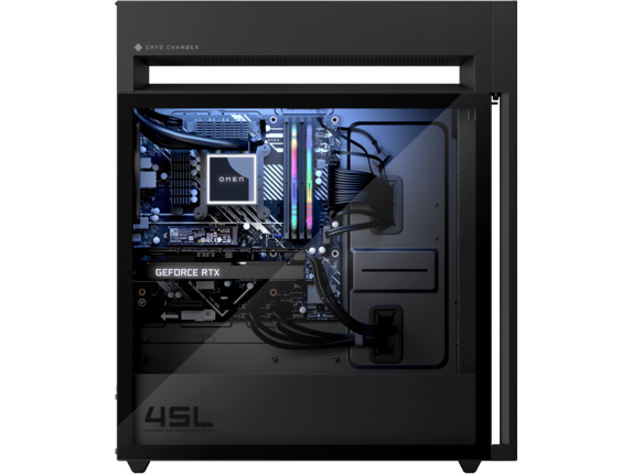 Series 5 of 13 HP Home Desktop PCs, OMEN 45L Gaming Desktop GT22-1455xt, Windows 11 Home, Intel® Core™ i9, 16GB RAM, NVIDIA® GeForce RTX™ 4090