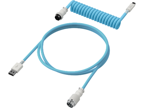 HP 6J680AA HyperX USB-C világoskék-fehér spirálkábel