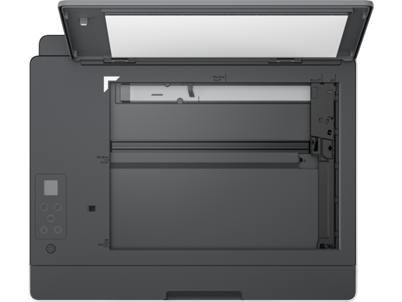 HP Smart Tank 520 AiO EM Printer LightBasalt Catalog VisID GrayBG TopDownOpen