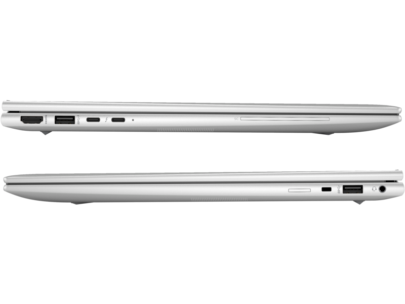 HP EliteBook 860 16 inch G10 Notebook PC Natural Silver White BG Stacked Profile