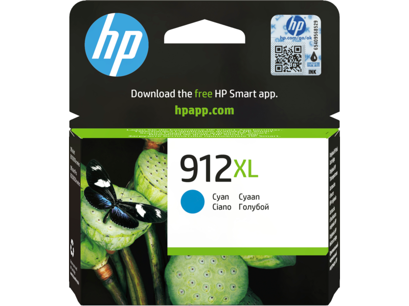 HP - HP 912XL Cartouche Encre Cyan gd capacité Authentique (3YL81AE) HP  OfficeJet Pro 8010/8020 disponible chez ALL OFFICE