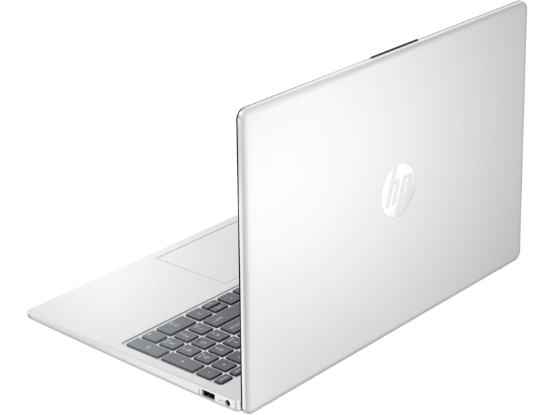 23C1 INTEL OPP HP 15.6 inch Laptop PC FFPlus NaturalSilver nonFPR nonODD CoreSet RearLeft WhiteBG