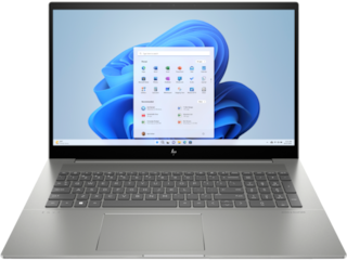 HP Envy Laptop 17-cr1087nr, Windows 11 Home, 17.3", touch screen, Intel® Core™ i7, 16GB RAM, 512GB SSD, FHD, Mineral silver
