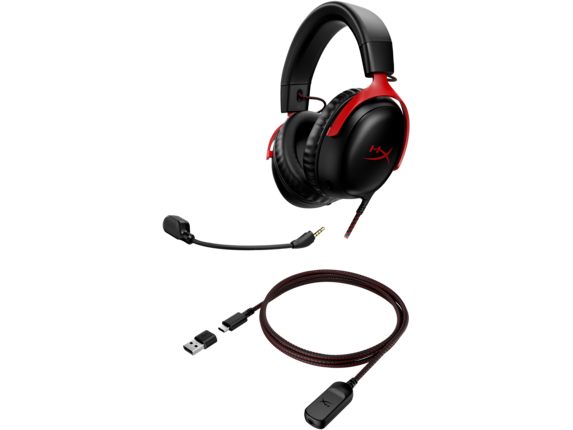 HyperX Cloud III Gaming Headset Black Red