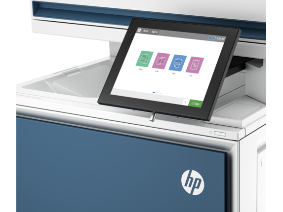 Laser Multifunction Printers, HP Color LaserJet Enterprise MFP 5800f Certified Refurbished Printer