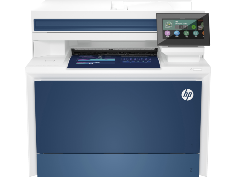 HP Color LaserJet Pro MFP 4302dw (Exosphere), front facing with output