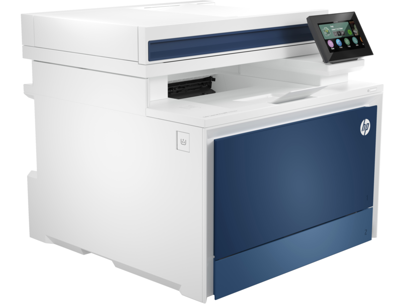 HP Color LaserJet Pro MFP 4303dw (Exosphere), right facing with paper guide extended