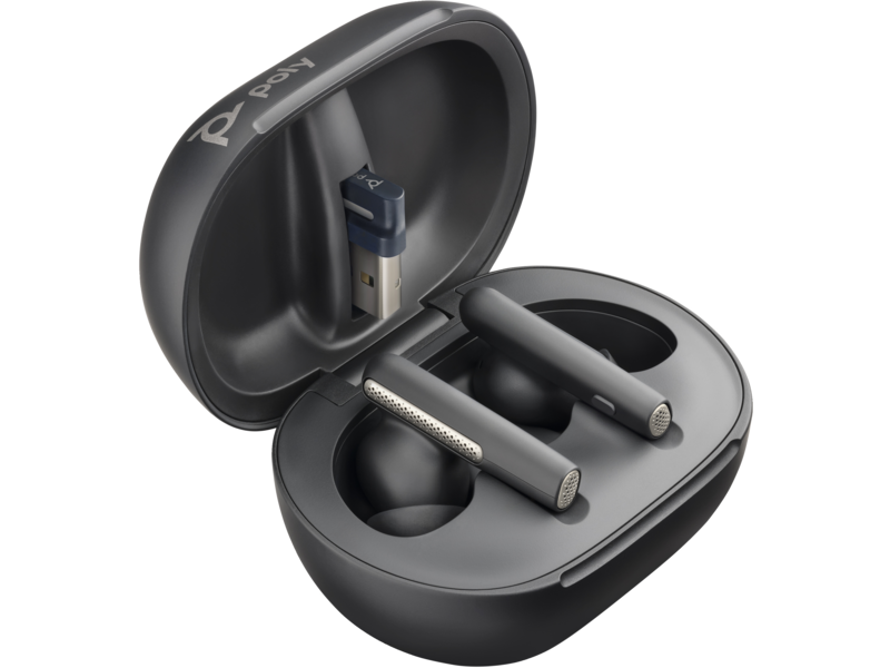 Poly Voyager 4310 - Auriculares inalámbricos UC Bluetooth mono (USB-C) con  soporte de carga - Incluidos con paño de microfibra GTW - Compatible con