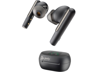 Poly Voyager Free 60+ UC Carbon Black Earbuds, BT700 USB A adapter 