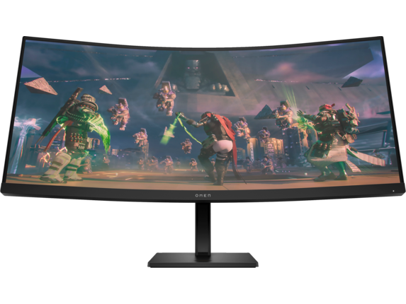 HP Home Monitors, OMEN by HP 34 inch WQHD 165Hz Curved Gaming Monitor - OMEN 34c
