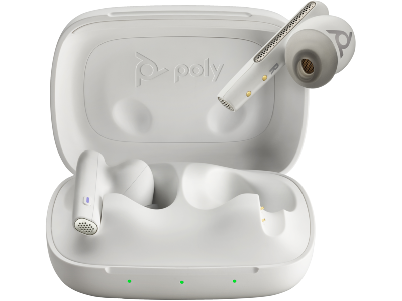 Poly Voyager Free 60 UC M White Sand Earbuds +BT700 USB-C Adapter  +Basic-Ladeetui | HP® Österreich