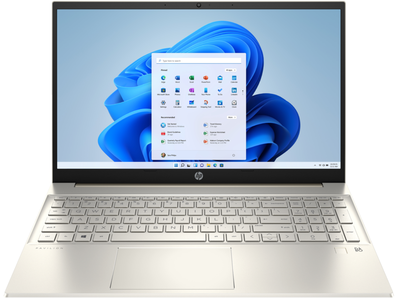 20C2 - HP Pavilion 15-inch Laptop PC LONG Term WarmGold LuminousGold NT HDcam nonODD FPR Win11 CoreS