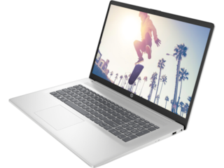 HP Laptop 17-cn3097nr, Windows 11 Home, 17.3", Intel® Core™ i7, 16GB RAM, 256GB SSD, 1TB HDD, FHD, Natural silver