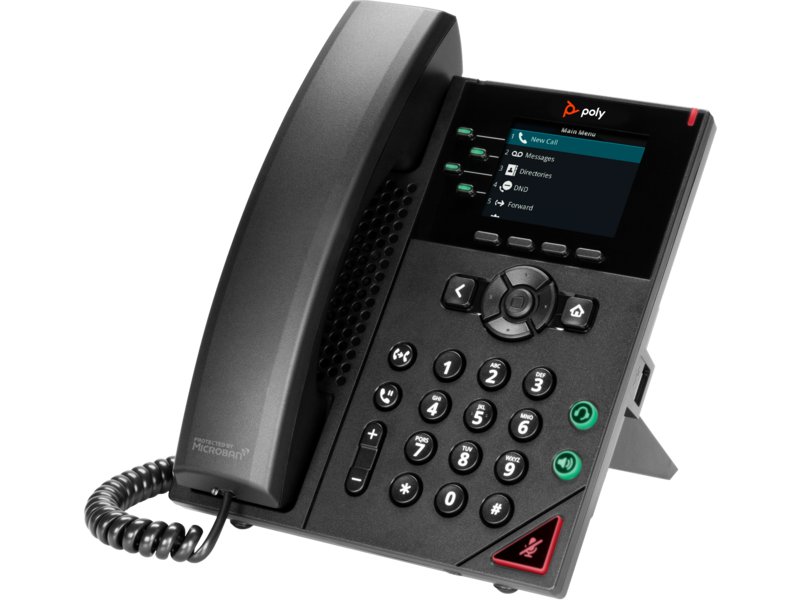Poly VVX 250 4-Line IP Phone and PoE-enabled | HP® Sri Lanka
