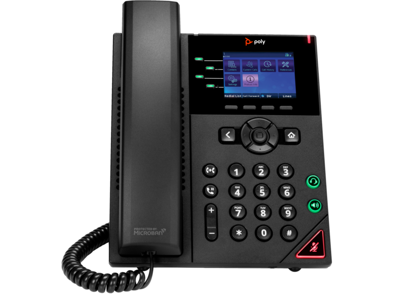 Poly OBi VVX 250 4-Line IP Phone and PoE-enabled | HP® Middle East