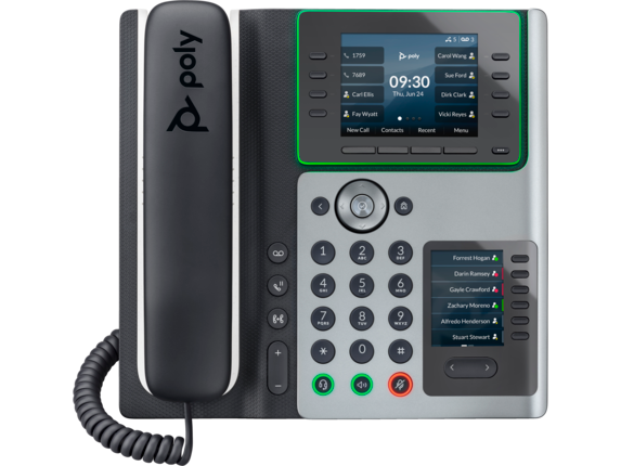 Poly Edge E400 IP Phone and PoE-enabled|82M93AA|HP Poly