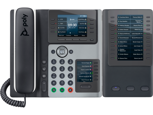 Poly Edge E450 IP Phone and PoE-enabled