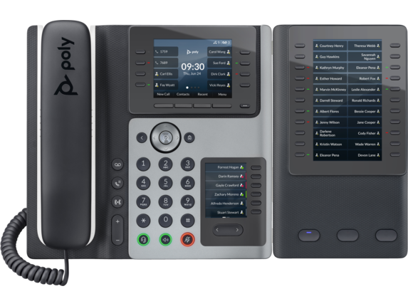 Voice, Poly Edge E450 IP Phone and PoE-enabled