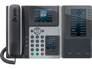 Poly Edge E400 IP Phone and PoE-enabled