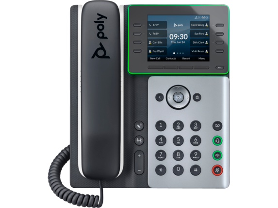 Poly Edge E300 IP Phone and PoE-enabled|82M92AA|HP Poly