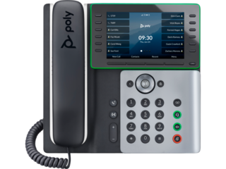 Poly Edge E500 IP Phone and PoE-enabled