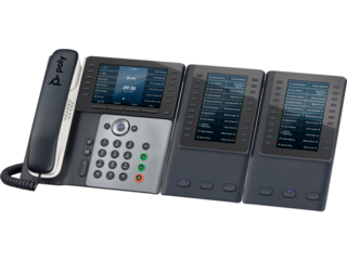 Poly Edge E550 IP Phone and PoE-enabled