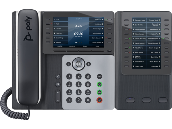 Voice, Poly Edge E500 IP Phone and PoE-enabled