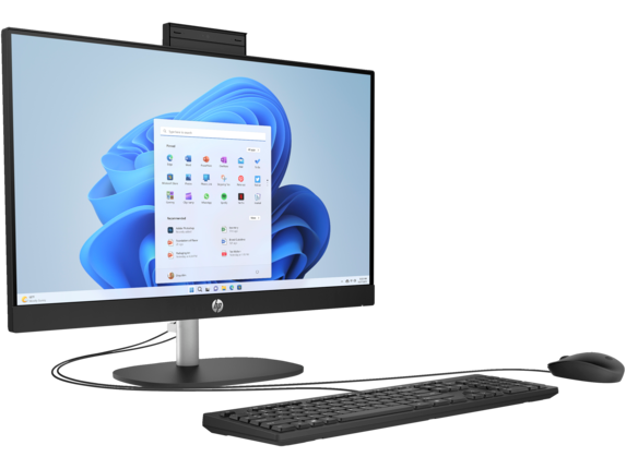 HP 23.8 Touchscreen All-in-One Desktop - AMD Ryzen 5 7520U - 1080p -  Windows 11